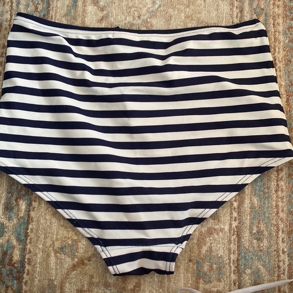 J.Crew striped 2 piece high waisted bikini - Picture 6 of 7